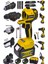 Alman 598 Vf 25 Ah 5 Kafalı Süper Set Darbeli Matkap Testere Taşlama Somun Sökme Hilti Çift Akü 1