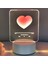 3D Gece Lambası Yaratıcı Kalp Ruh Hali Lambası Dekorasyon Yatak Odası Oturma Odası Çalışma Odası Çocuk Odası Için Başucu Lambası (Yurt Dışından) 5