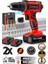 Alman Amg Serii 2000-MBK Çift Akülü 27PCS Set Hediyeli Darbeli Delme Vidalama Matkap 1