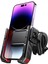 Kıskaçlı telefon tutucu, 4-7.7 inç, motosiklet, bisiklet, atv uyumlu, mıknatıslı, siyah 2