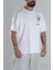 Halı Desenli Beyaz Tasarım T-Shirt 3