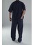 Yıkamalı Lacivert Oversize Takım 4