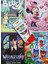 4 Adet Stickerli Boyama Kitabı 12 Li Kuru Boya Kalemi Hediyeli (MINNIE/BLUEY/WEDNESDAY/PIJAMASKE)X24 1