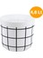 KRS-213 Dekoratif Karo Desenli Saksı 4.8 Litre No 3 1