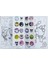 4 Adet Stickerli Boyama Kitabı 12 Li Kuru Boya Kalemi Hediyeli (Hello KITTY/KUROMI/UNICORN/SQUID)X28 2