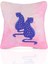 Pink Jungle Illüstratif Leopar Desenli Kırlent Kılıfı – 43X43CM 2