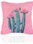 Blooming Cactus Çiçekli Kaktüs Illüstrasyonlu Kırlent Kılıfı – 43X43CM 2