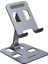 Katlanabilir Metal Telefon ve Tablet Tutucu, Gri, Şık ve Kullanışlı Stand 1