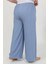 Kadın Büyük Beden Bürümcük Pantolon 210076 Mavi 6