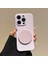 iPhone 16 Pro Max Kılıfı Düz ​​kenar Koruma Tpu+Pc Telefon Kılıfı Aynalı Ayaklı-Açık Mor (Yurt Dışından) 1