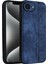 Azns iPhone 16E Kılıf Koruyucu Pu Deri Kaplı Tpu Telefon Kabuğu-Mavi (Yurt Dışından) 1