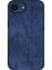 Azns iPhone 16E Kılıf Koruyucu Pu Deri Kaplı Tpu Telefon Kabuğu-Mavi (Yurt Dışından) 5