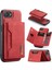 Dg.mıng M2 Serisi iPhone 16E Kılıf Pu+Pc+Tpu Telefon Kılıfı Çıkarılabilir Cüzdan-Kırmızı (Yurt Dışından) 1