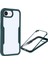 iPhone 16E Kılıfı Akrilik+Tpu Şeffaf Telefon Kılıfı Pet Ekran Filmi-Yeşil (Yurt Dışından) 1