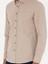 Erkek Bej Slim Fit Uzun Kollu Gömlek 50279988-VR011 6