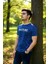 Erkek Fit Kesim Enjeksiyon Baskılı Pamuklu T-Shirt 3