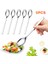 5 Adet Spork Paslanmaz Çelik Kaşık Çatal Bıçak Takımı Uzun Saplı Kaşık Çatal Çatal Bıçak Takımı Tatlı Dondurma Salata Için (Yurt Dışından) 2