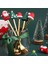 6/4 Adet Noel Hediyesi Altın Kaşık Çatal Seti Elk Noel Ağacı Süslemesi Tatlı Kepçesi Meyve Çatalı Kahve Kaşığı Şenlikli Çatal Bıçak Takımı (Yurt Dışından) 4