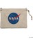 Nasa Logo Krem Clutch Astarlı Cüzdan / El Çantası 1