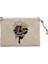 Daft Punk Cartoon Head Krem Clutch Astarlı Cüzdan / El Çantası 1