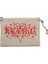 Katatonia Logo Red Krem Clutch Astarlı Cüzdan / El Çantası 1