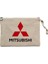 Mitsubishi Logo Krem Clutch Astarlı Cüzdan / El Çantası 1