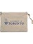 Toronto University Logo Krem Clutch Astarlı Cüzdan / El Çantası 1