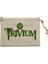 Trivium Logo Krem Clutch Astarlı Cüzdan / El Çantası 1