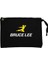Bruce Lee Yellow Man Siyah Clutch Astarlı Cüzdan / El Çantası 1