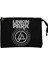 Linkin Park Logo ve Star Siyah Clutch Astarlı Cüzdan / El Çantası 1