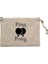 Ping Pong Racket Design Black Krem Clutch Astarlı Cüzdan / El Çantası 1