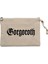 Gorgoroth Text Logo Krem Clutch Astarlı Cüzdan / El Çantası 1