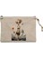 Cartoonish Outer Unhappiness Krem Clutch Astarlı Cüzdan / El Çantası 1