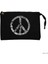 Music Love Peace Siyah Clutch Astarlı Cüzdan / El Çantası 1