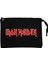 Iron Maiden Red Text Siyah Clutch Astarlı Cüzdan / El Çantası 1
