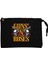 Guns N Roses Text Skull Siyah Clutch Astarlı Cüzdan / El Çantası 1