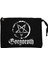 Gorgoroth Pentagram Siyah Clutch Astarlı Cüzdan / El Çantası 1