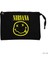 Nirvana Logo Siyah Clutch Astarlı Cüzdan / El Çantası 1