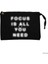 Focus Siyah Clutch Astarlı Cüzdan / El Çantası 1