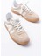 M-1004 Bej Süet Bağcıklı Termo Taban Günlük Kadın Spor 3