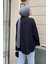 Tek Cep Oversize Gömlek Siyah 4