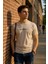 Erkek Slim Fit Enjeksiyon Baskılı Pamuklu T-Shirt 1