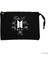 Bts Logo Imzalı Siyah Clutch Astarlı Cüzdan / El Çantası 2