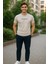 Erkek Slim Fit Enjeksiyon Baskılı Pamuklu T-Shirt 4