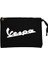 Vespa Logo 3 Siyah Clutch Astarlı Cüzdan / El Çantası 1