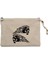 Harley Chopper Skull Text Krem Clutch Astarlı Cüzdan / El Çantası 1