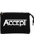 Accept Classic Logo Siyah Clutch Astarlı Cüzdan / El Çantası 1