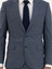 Erkek Mavi Slim Fit Kareli Takım Elbise 50287888-VR036 6
