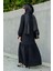 Lara Model Ipek Krep Elbise-Siyah 3