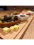 Şık kayın ahşap meze ve peynir sunumluk, modern ve doğal tasarım, 1-5 parça, bej renk 5